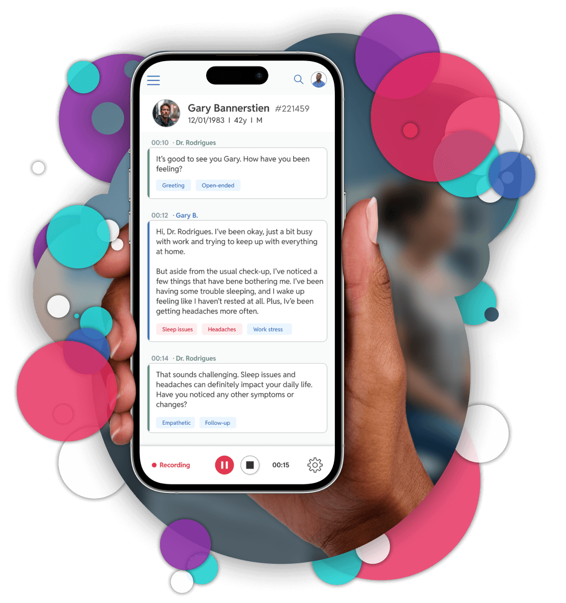 Recording, transcription, and structured notes - all in your pocket.