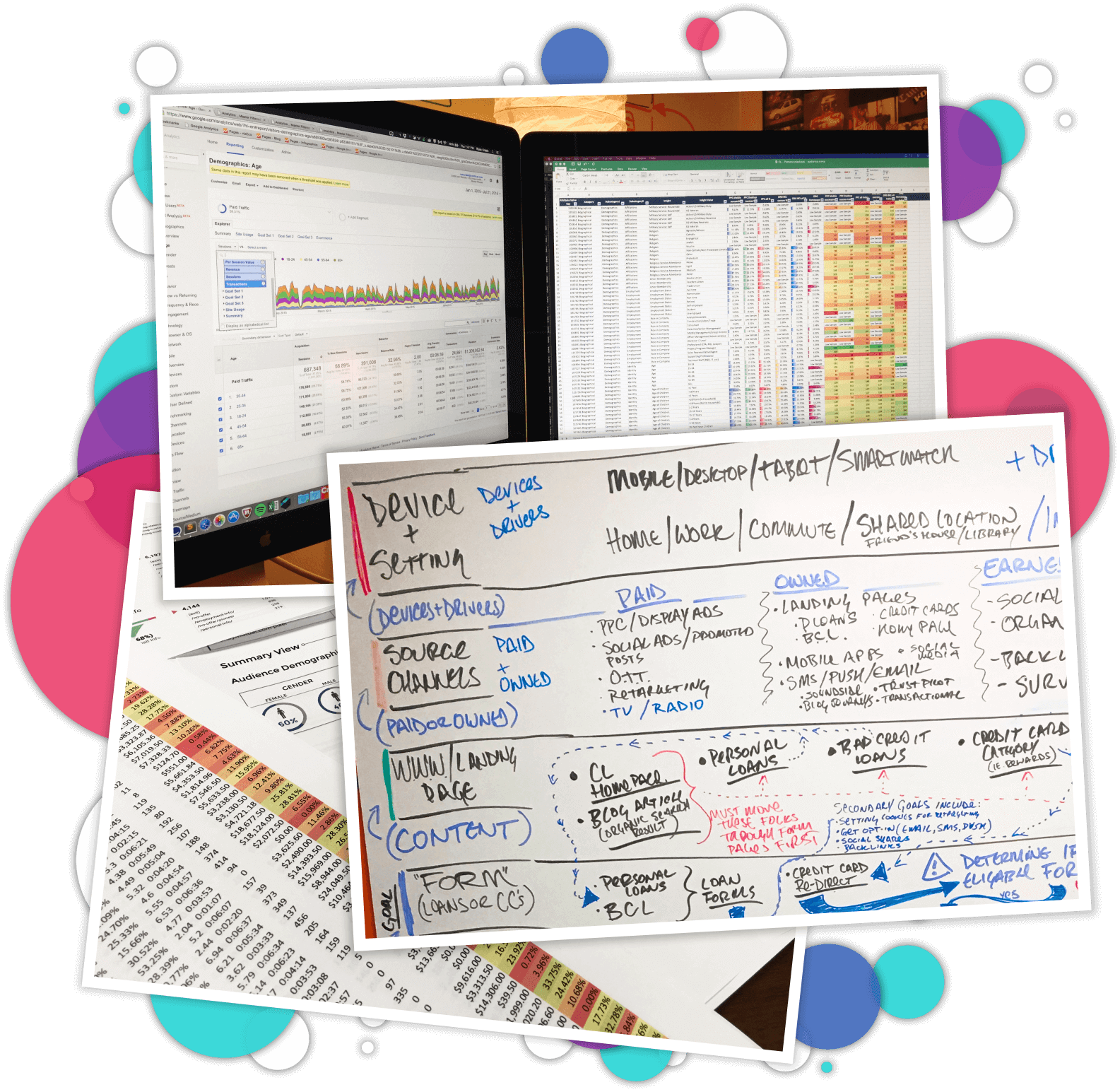 Analytics Data, Marketing Touchpoints - Millions Of Data Points